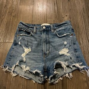 Abercrombie High Rise Mom Shorts